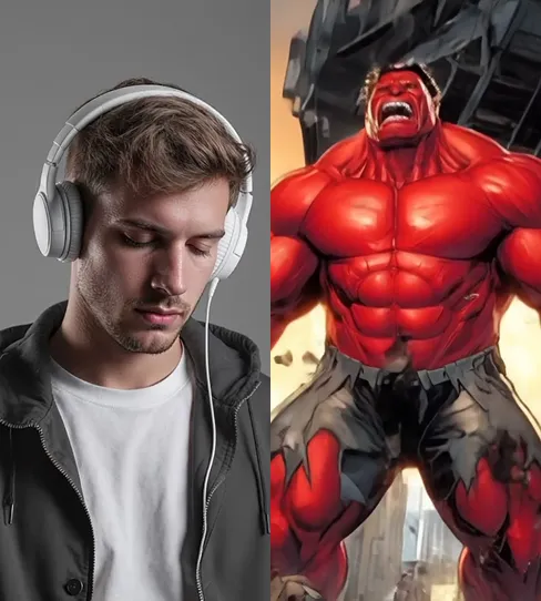 AI Hulk Transformation