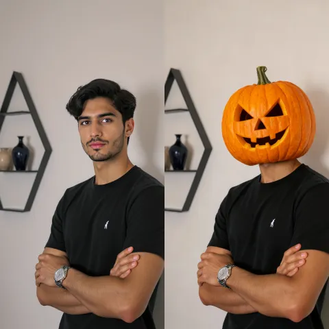 Pumpkin Head Transformation